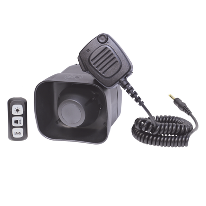 Sirena/Bocina Compacta Para Motocicleta de 30 Watts, Incluye Controlador y Microfono