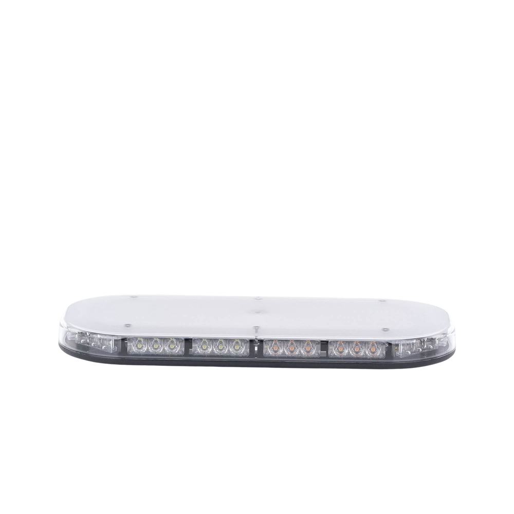 Mini barra de 42 LED, ámbar/blanco, 15 Pulgadas, SAE, Montaje Fijo Con Tornillos, 12-24 Vcd, Lente transparente