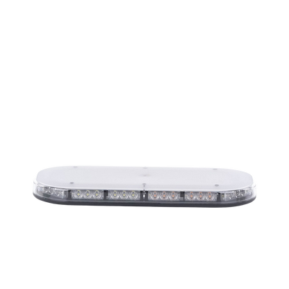 Mini barra de 42 LED, ámbar/blanco, 15 Pulgadas, SAE, Montaje Fijo Con Tornillos, 12-24 Vcd, Lente transparente