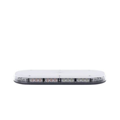 Mini barra de 42 LED, ámbar/blanco, 15 Pulgadas, SAE, Montaje Fijo Con Tornillos, 12-24 Vcd, Lente transparente