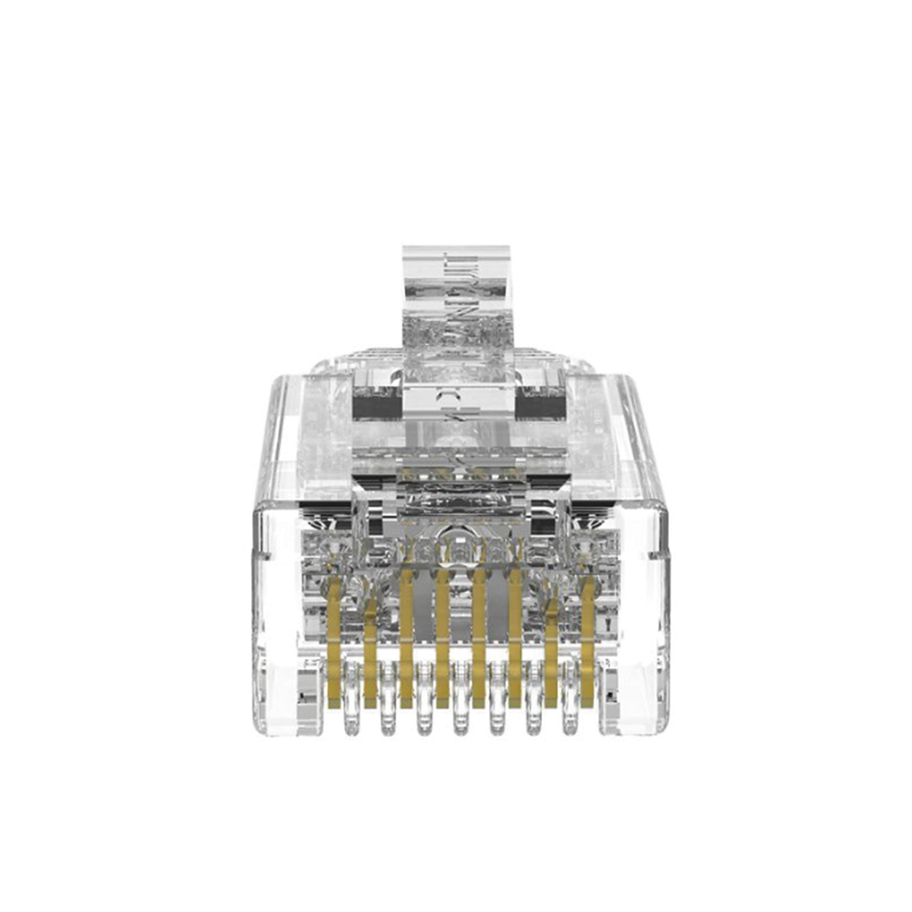 Plug RJ45 Cat6/6A, Para Cable UTP de Calibre 28 AWG (Diámetro Reducido), Chapado en Oro de 50 Micras, Paquete de 100 Piezas