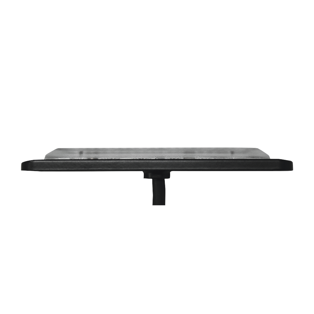Luz Auxiliar de 6 LED, Ambar, Bisel Negro, Lente Transparente