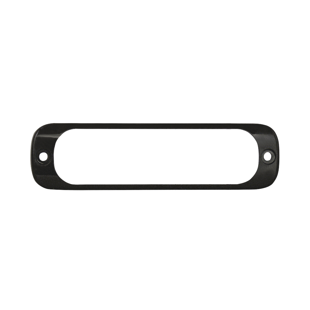 Luz Auxiliar de 6 LED, Ambar, Bisel Negro, Lente Transparente