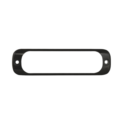 Luz Auxiliar de 6 LED, Ambar, Bisel Negro, Lente Transparente