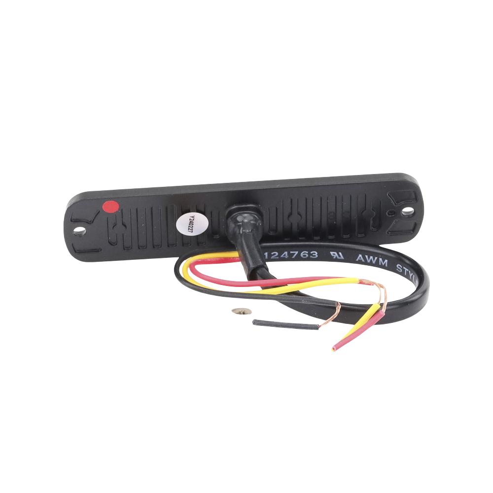 Luz Auxiliar de 6 LED, Ambar, Bisel Negro, Lente Transparente