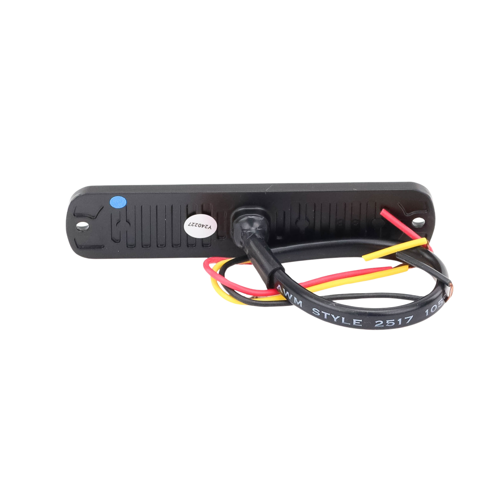 Luz Auxiliar de 6 LED, Azul, Bisel Negro, Lente Transparente