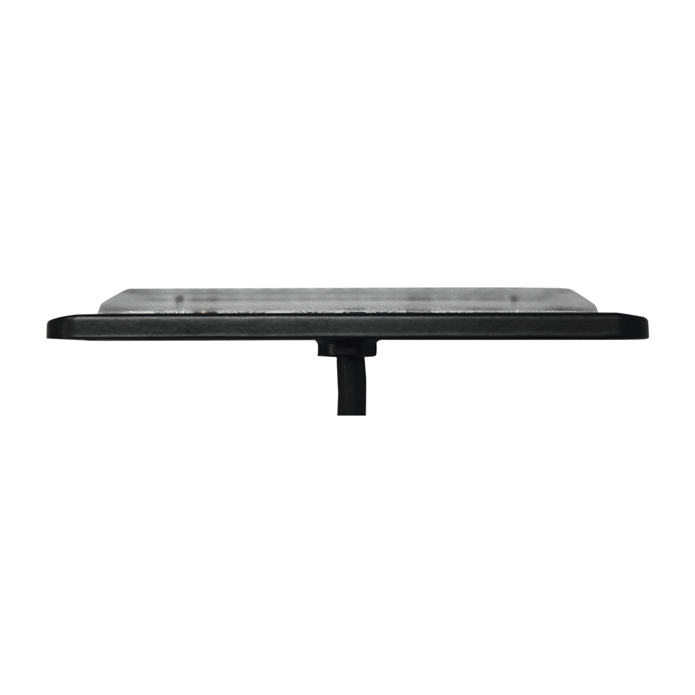 Luz Auxiliar de 6 LED, Roja, Bisel Negro, Lente Transparente