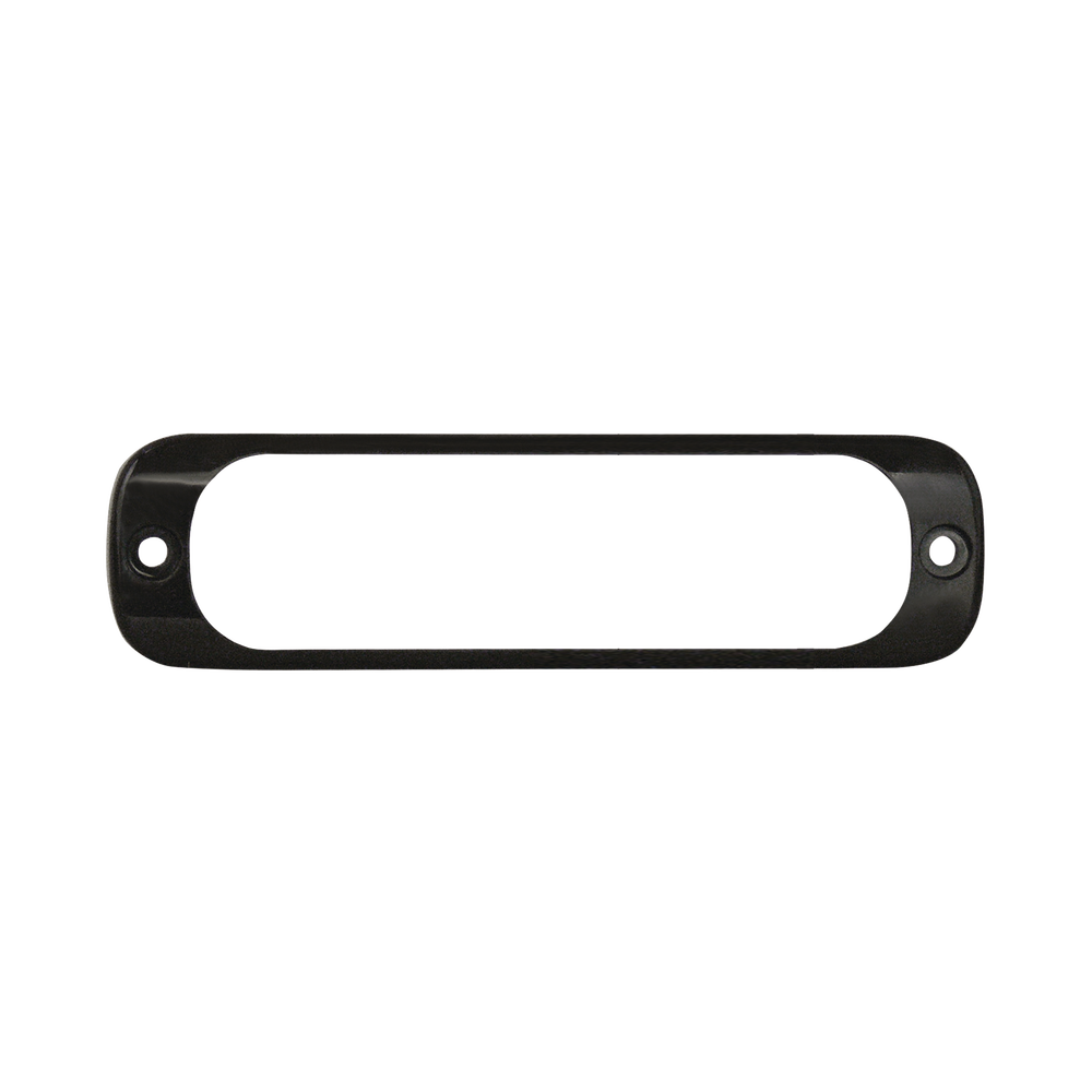 Luz Auxiliar de 6 LED, Roja, Bisel Negro, Lente Transparente