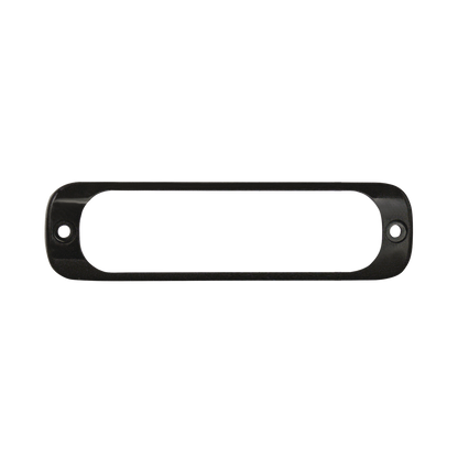 Luz Auxiliar de 6 LED, Roja, Bisel Negro, Lente Transparente