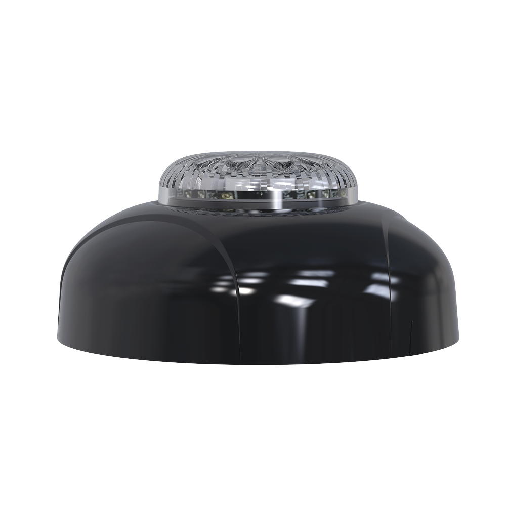 Estrobo Oculto de 12 LED, Brida negra, 12 Vcd, Clara, Lente transparente