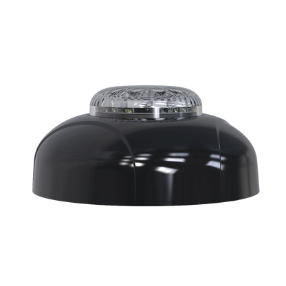 Estrobo Oculto de 12 LED, Brida negra, 12 Vcd, Clara, Lente transparente