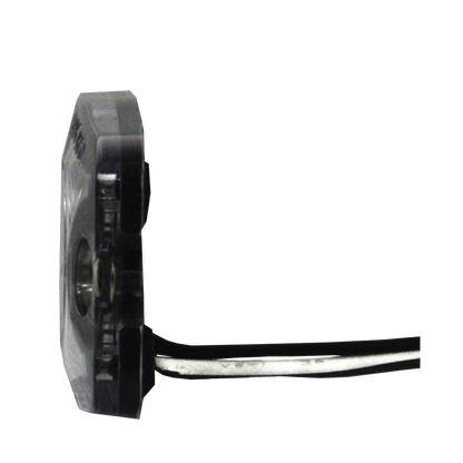 Luz Auxiliar de 3 LED, ámbar, SAE Clase I, Lente transparente