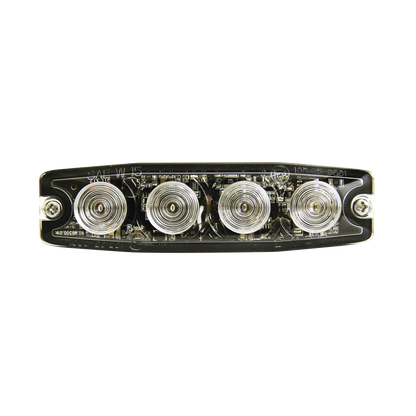 Luz Auxiliar de 4 LED, ámbar, SAE Clase I, Lente transparente