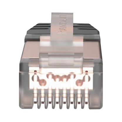 Plug RJ45 Cat6A Blindado, Para Cable Calibre 23-24 AWG, Chapado en Oro de 50 Micras, Paquete de 100 Piezas