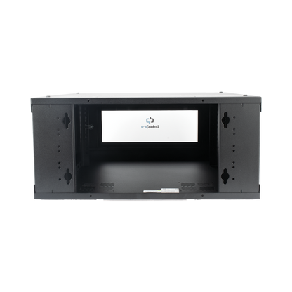 Gabinete de Pared con Puerta de Cristal Templado, 635mm de Profundidad, 4U Rack de 19'', Acero Reforzado