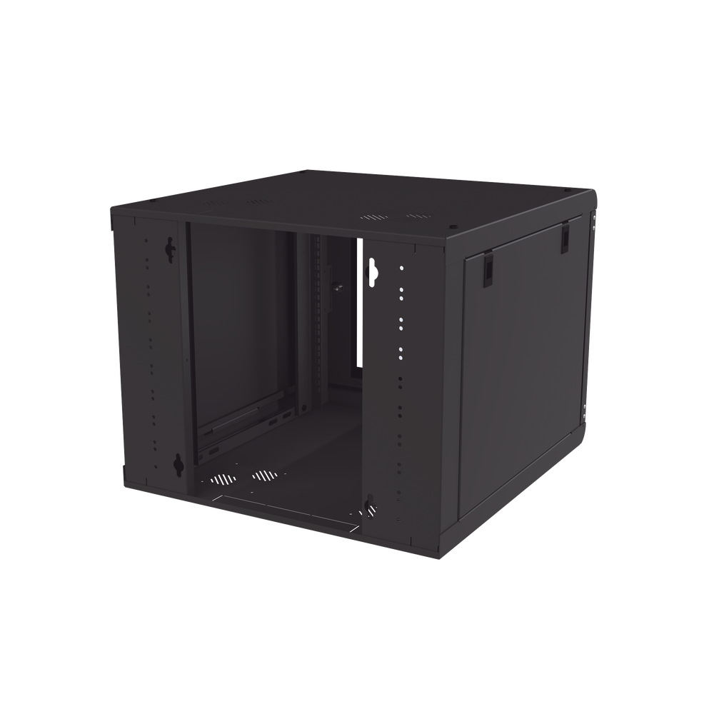 Gabinete de Pared 9U de 635 mm de Profundidad, Rack de 19 in en Acero Reforzado: Compacto y Resistente para Soluciones Profesionales