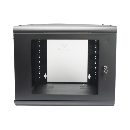 Gabinete de Pared 9U de 635 mm de Profundidad, Rack de 19 in en Acero Reforzado: Compacto y Resistente para Soluciones Profesionales