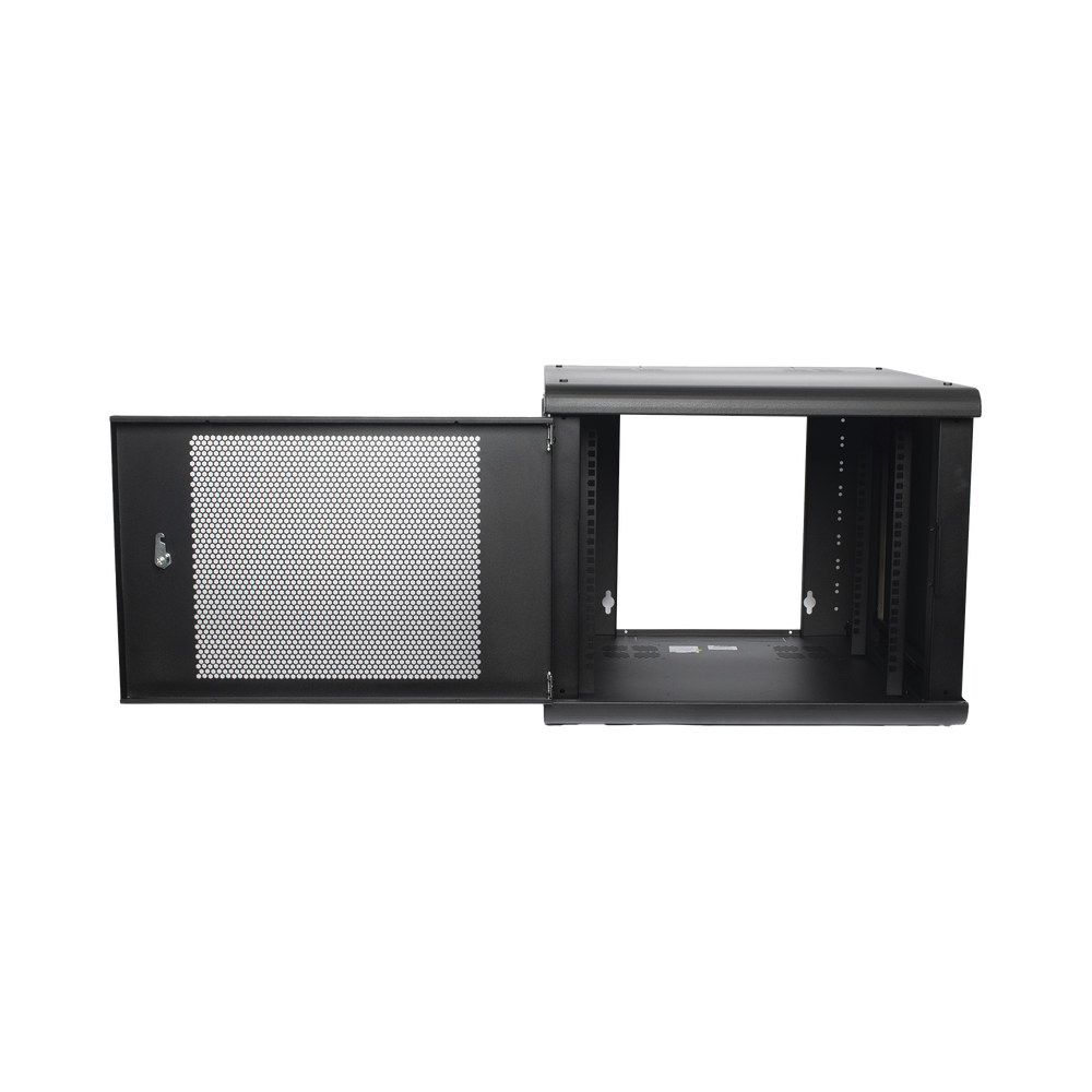 Gabinete de Pared con Puerta Perforada, 635mm de Profundidad, 9U Rack de 19 in, Acero Reforzado