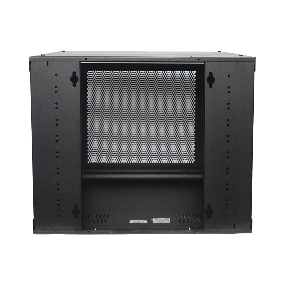 Gabinete de Pared con Puerta Perforada, 635mm de Profundidad, 9U Rack de 19 in, Acero Reforzado