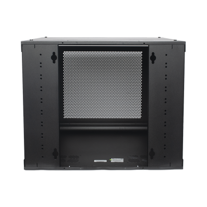 Gabinete de Pared con Puerta Perforada, 635mm de Profundidad, 9U Rack de 19 in, Acero Reforzado