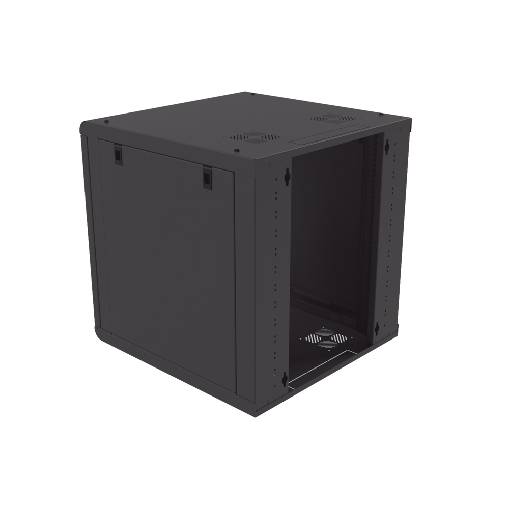 Gabinete de Pared 12U de 635 mm de Profundidad, Rack de 19 in en Acero Reforzado: Compacto y Resistente para Soluciones Profesionales