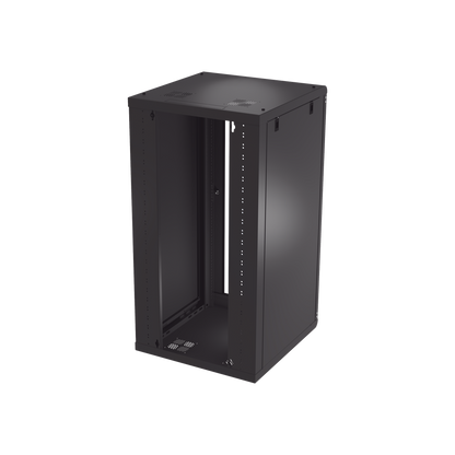 Gabinete de Pared 24U de 635 mm de Profundidad, Rack de 19 pulgadas en Acero Reforzado: Compacto y Resistente para Soluciones Profesionales