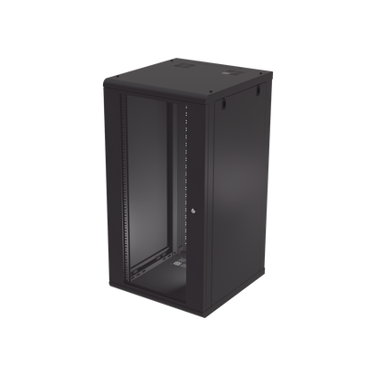 Gabinete de Pared 24U de 635 mm de Profundidad, Rack de 19 pulgadas en Acero Reforzado: Compacto y Resistente para Soluciones Profesionales