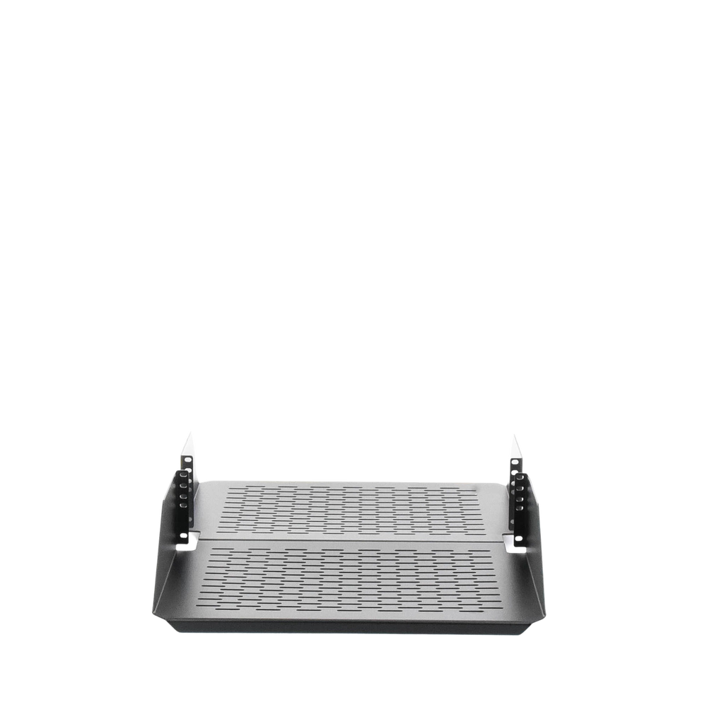 Charola Para Soportar Equipos en Rack de 19in, Ventilada, Frontal y Posterior, Capacidad de 136 Kg, 3UR