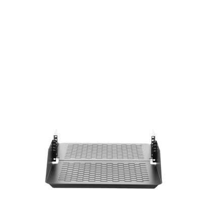 Charola Para Soportar Equipos en Rack de 19in, Ventilada, Frontal y Posterior, Capacidad de 136 Kg, 3UR