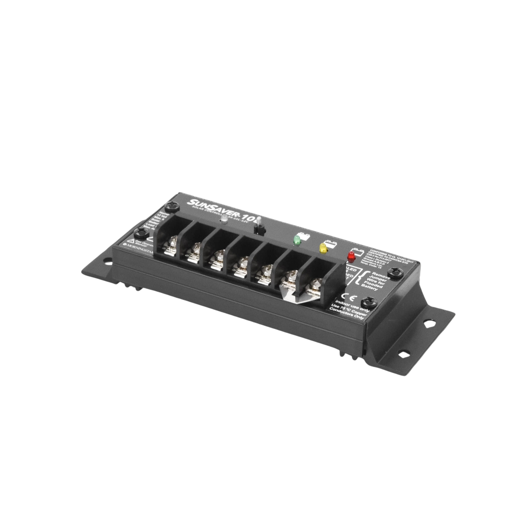 Controlador de Carga Solar SunSaver PWM 10 A / 12 VCC / Encapsulado Epóxico / Clase 1 Div 2 / Compensación de Temperatura