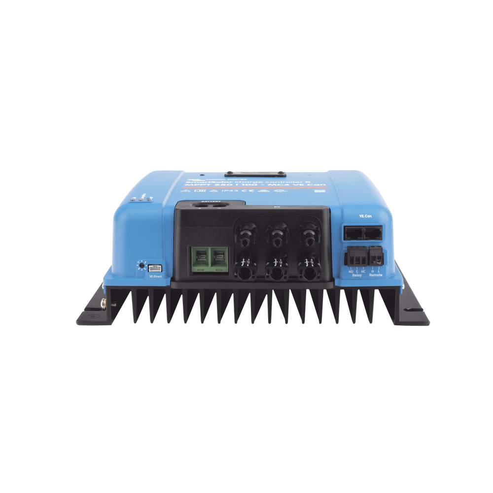 SmartSolar MPPT 250/100-MC4. Controlador Solar MPPT 100A, Voltaje: 48 Vcc. Para uso con Inv. Cargadores Victron
