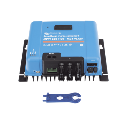 SmartSolar MPPT 250/100-MC4. Controlador Solar MPPT 100A, Voltaje: 48 Vcc. Para uso con Inv. Cargadores Victron