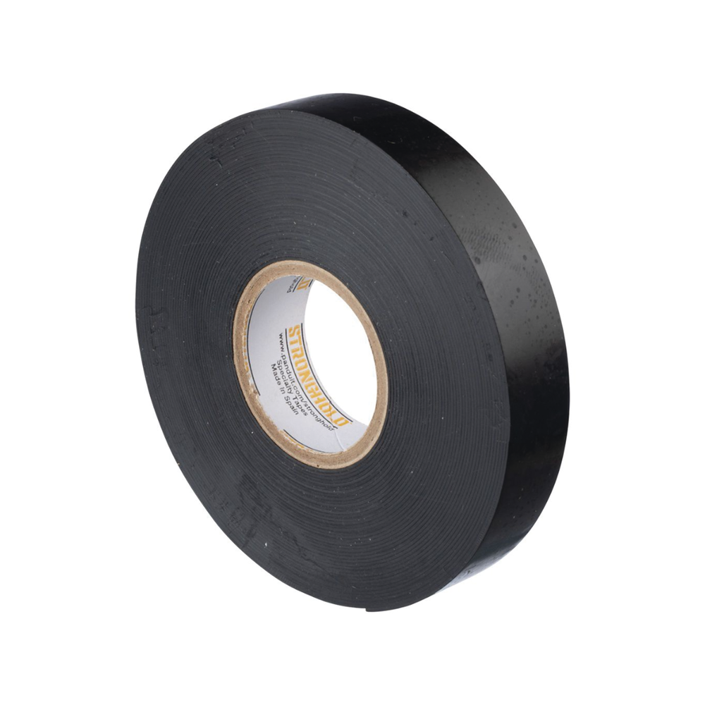 Cinta Eléctrica STRONGHOLD para Aislar de Caucho EPR, Autoadhesiva, Uso Industrial en Uniones de Alto Voltaje y Temperatura , Grosor de 0.76mm (30 mil), Ancho de 19mm, y 9.1m de Largo, Color Negro