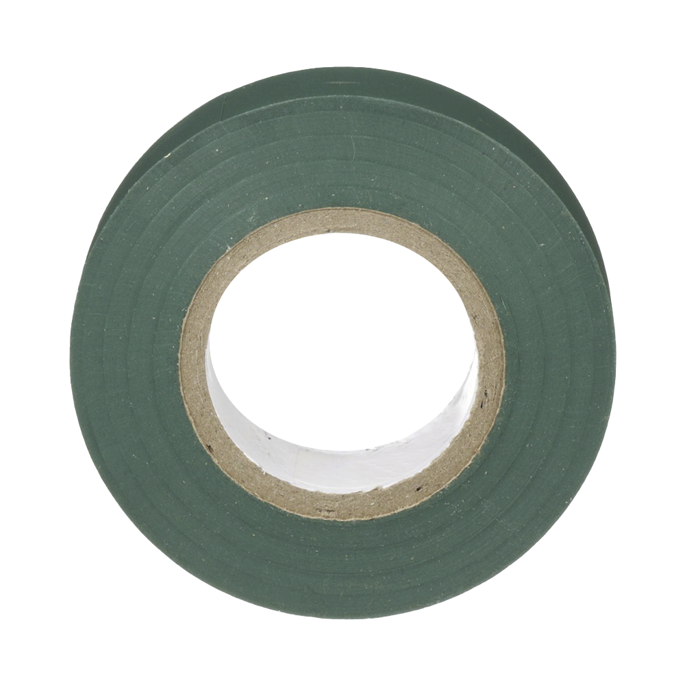 Cinta Eléctrica STRONGHOLD para Aislar, de PVC, Uso General Reparación y Mantenimiento, Grosor de 0.18mm (7 mil), Ancho de 19mm, y 20.12m de Largo, Color Verde