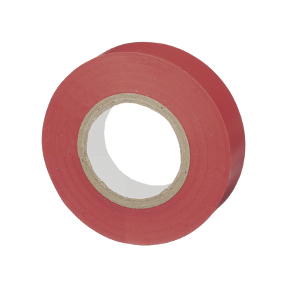 Cinta Eléctrica STRONGHOLD para Aislar, de PVC, Uso General Reparación y Mantenimiento, Grosor de 0.18mm (7 mil), Ancho de 19mm, y 20.12m de Largo, Color Rojo