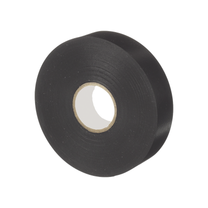 Cinta Eléctrica STRONGHOLD para Aislar, de PVC, Uso Profesional en Construcción Eléctrica, Grosor 0.18mm (7 mil), Ancho 19mm, y 20m Largo, Color Negro.