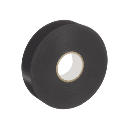 Cinta Eléctrica STRONGHOLD para Aislar, de PVC, Uso Profesional en Construcción Eléctrica, Grosor 0.18mm (7 mil), Ancho 19mm, y 20m Largo, Color Negro.