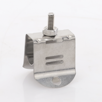 Sujetador de Doble Click para Cable Coaxial de 1/2 Pulgada Paquete de 10 Piezas