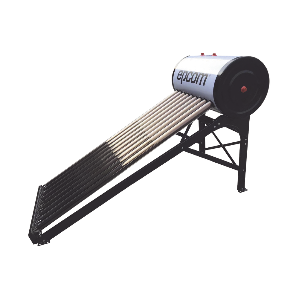 Bóiler Solar de 90L, Baja Presión con 9 Tubos de Vacío de Mayor Resistencia y Termotanque Inoxidable de Grado Alimenticio, Resistentes a Granizo de Hasta 25 mm/ l , Incluye Anodo de Magnesio