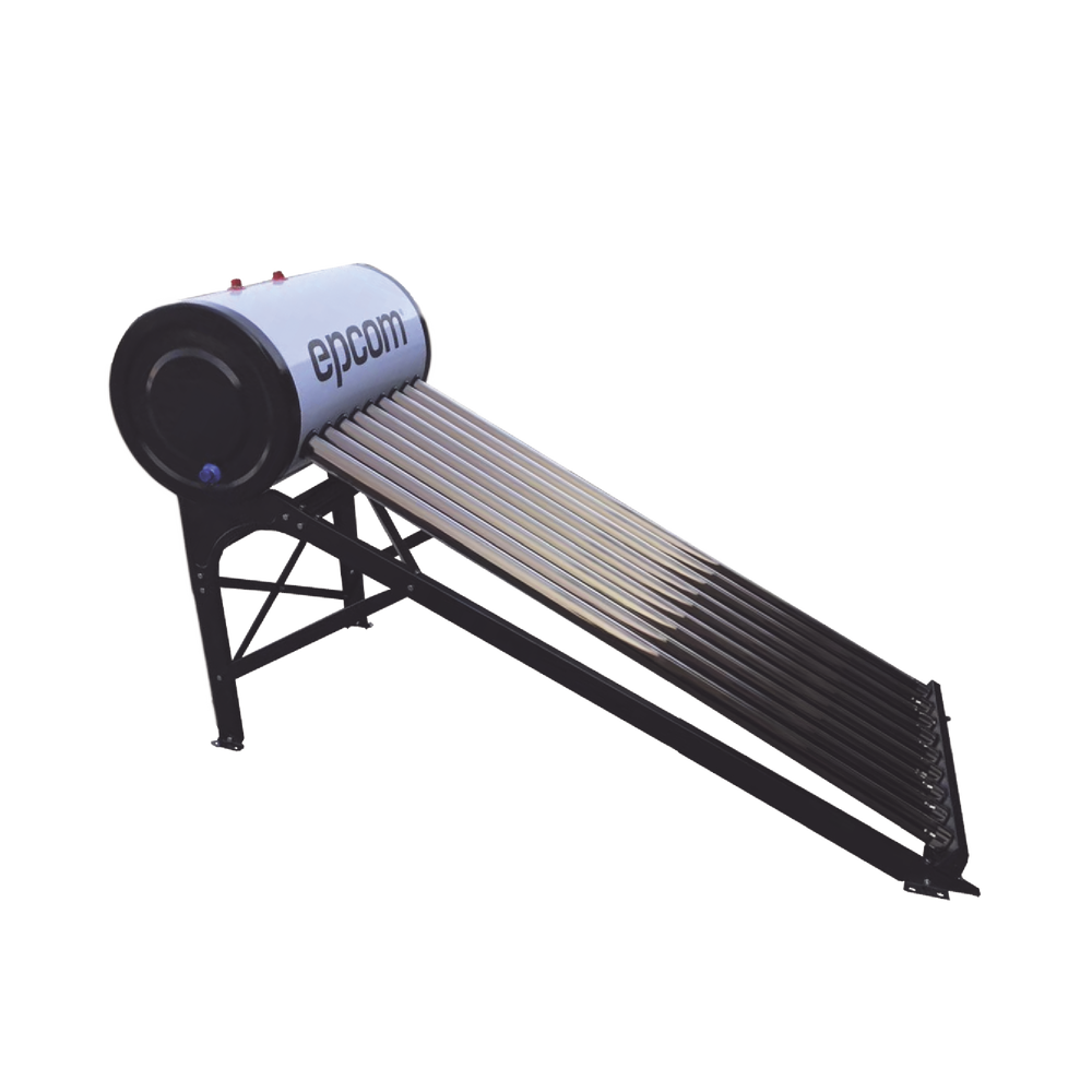 Bóiler Solar de 90L, Baja Presión con 9 Tubos de Vacío de Mayor Resistencia y Termotanque Inoxidable de Grado Alimenticio, Resistentes a Granizo de Hasta 25 mm/ l , Incluye Anodo de Magnesio
