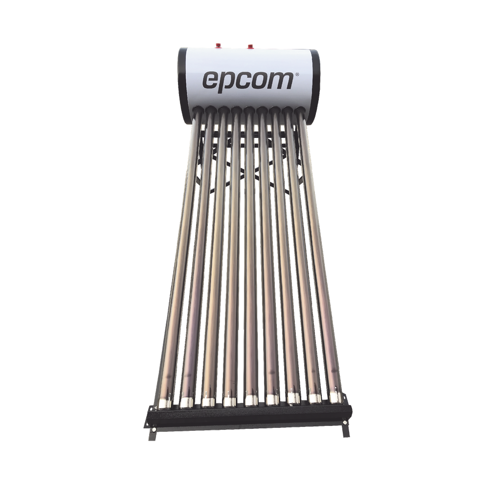 Bóiler Solar de 90L, Baja Presión con 9 Tubos de Vacío de Mayor Resistencia y Termotanque Inoxidable de Grado Alimenticio, Resistentes a Granizo de Hasta 25 mm/ l , Incluye Anodo de Magnesio