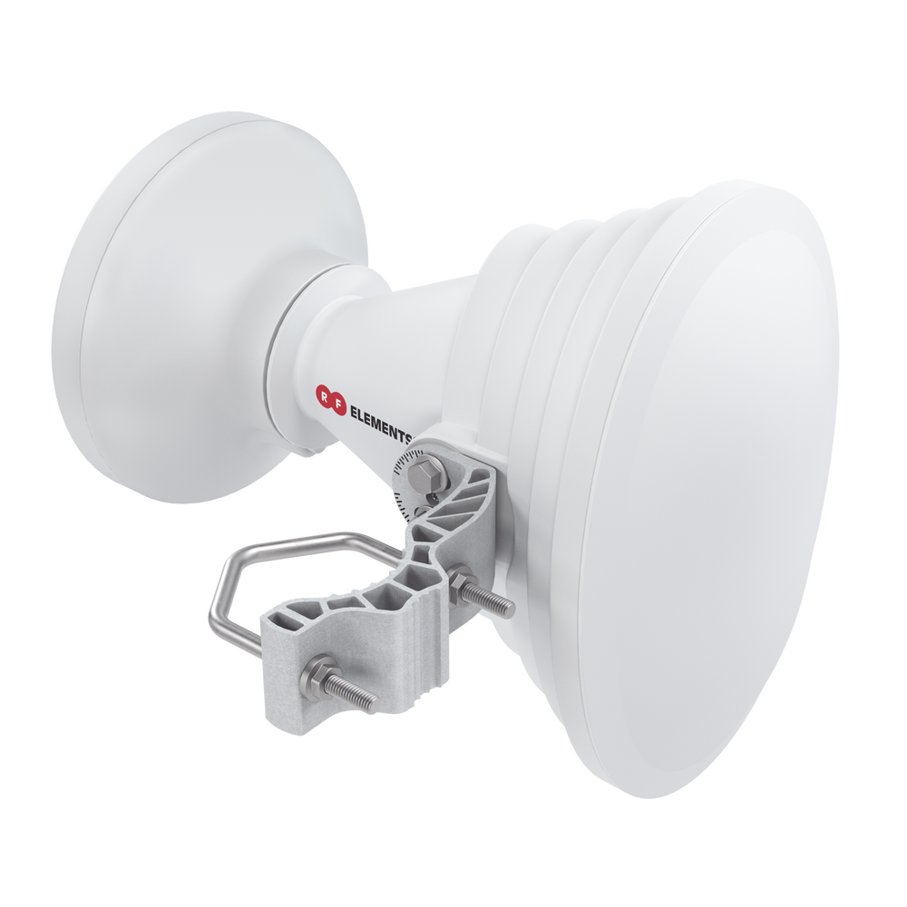 Antena Sectorial Asimétrica Starter Horn de 45º, 5150 - 5950 MHz, ganancia de 17 dBi, conexión directa con radios IS-5AC, PS-5AC y IS-M5, conexión RP-SMA