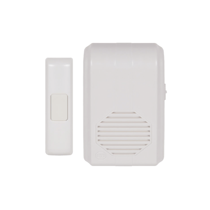Timbre Inalámbrico Para Puerta Con 10 Tonos, Hasta 150m Linea de Vista, Con Receptor Inalámbrico Incluido, 110Vca