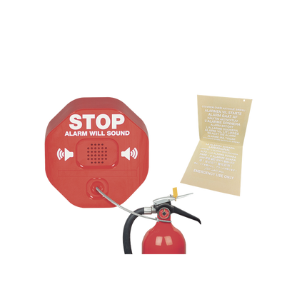 Alarma Theft Stopper® Para Prevenir Robo y Mal Uso De Extintores De Incendio