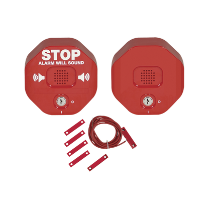 Alarma Multifunción Exit Stopper® Con Bocina Remota, Para Puertas Dobles, Solo Interiores