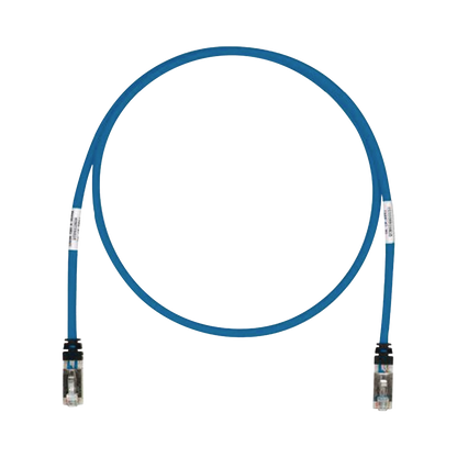 Patch Cord Cat6A, Blindado S/FTP, CM/LS0H, 10 Metros (32.81 Pies), Color Azul