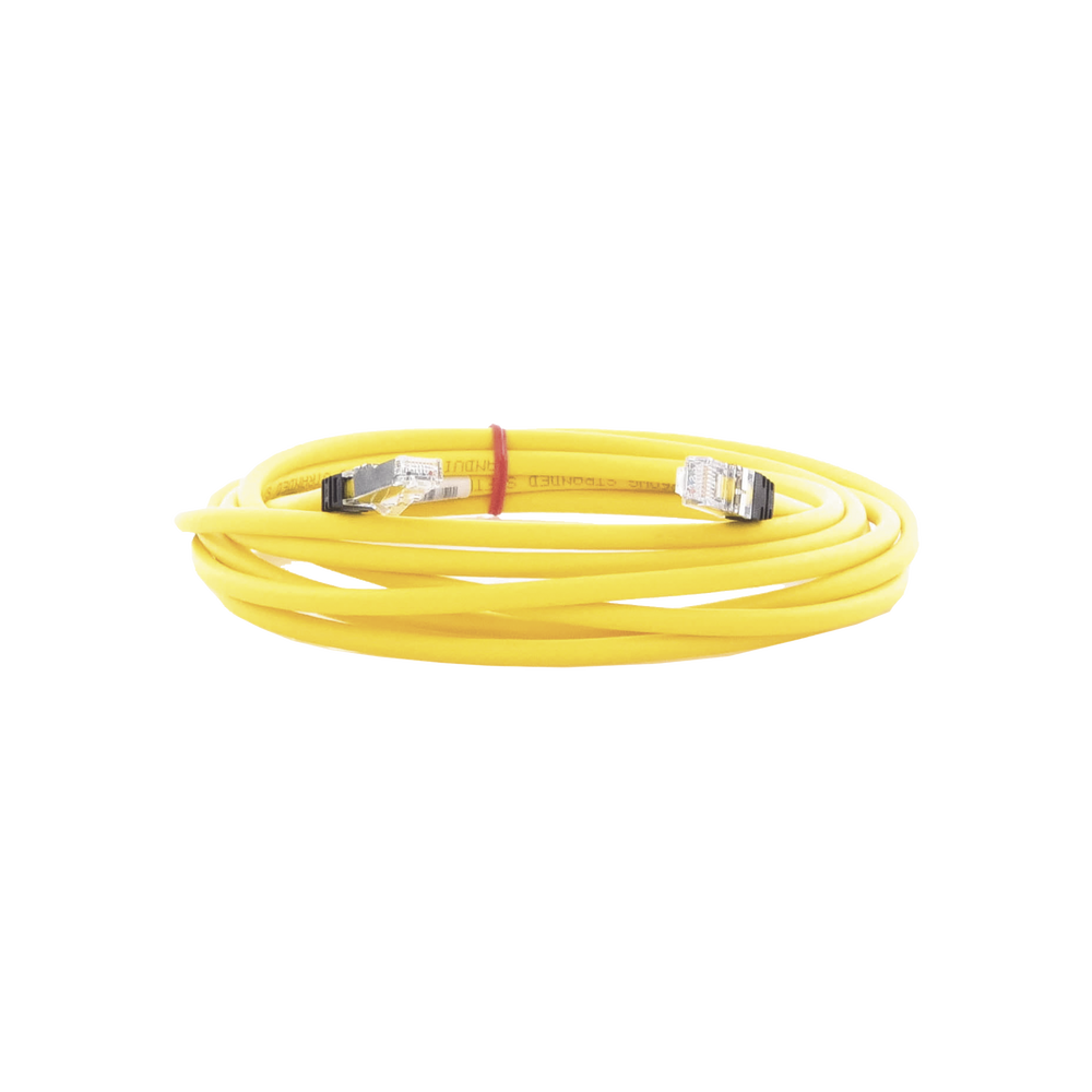 Patch Cord Cat6A, Blindado S/FTP, CM/LS0H, 3.96 Metros (13 Pies), Color Amarillo