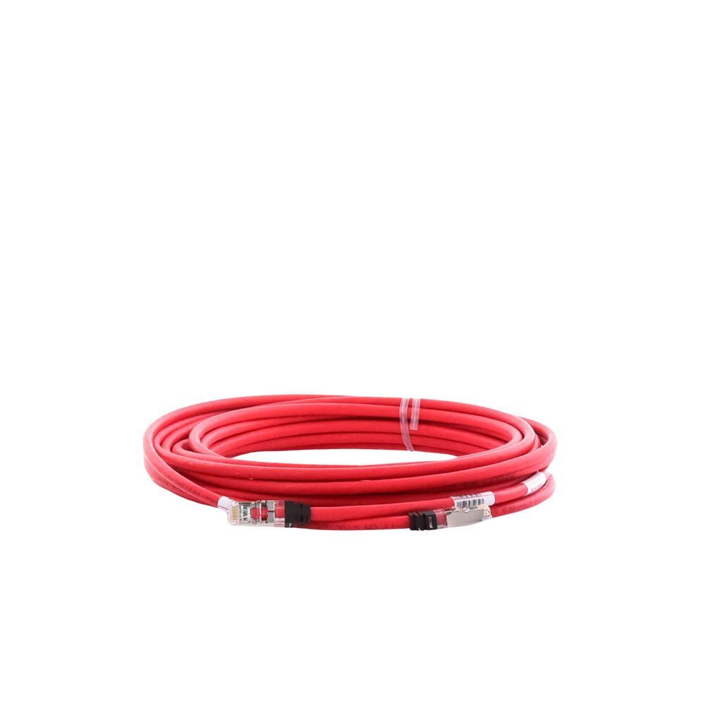 Patch Cord Cat6A, Blindado S/FTP, CM/LS0H, 7.62 Metros (25 Pies), Color Rojo