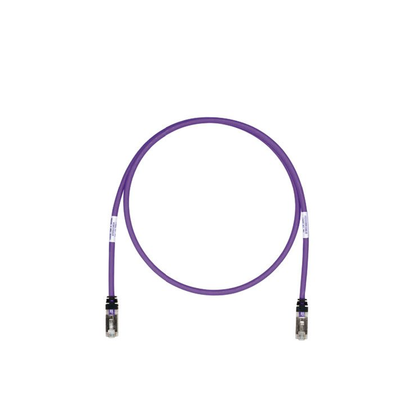 Patch Cord Cat6A, Blindado S/FTP, CM/LS0H, 2.13 Metros (7 Pies), Color Violeta