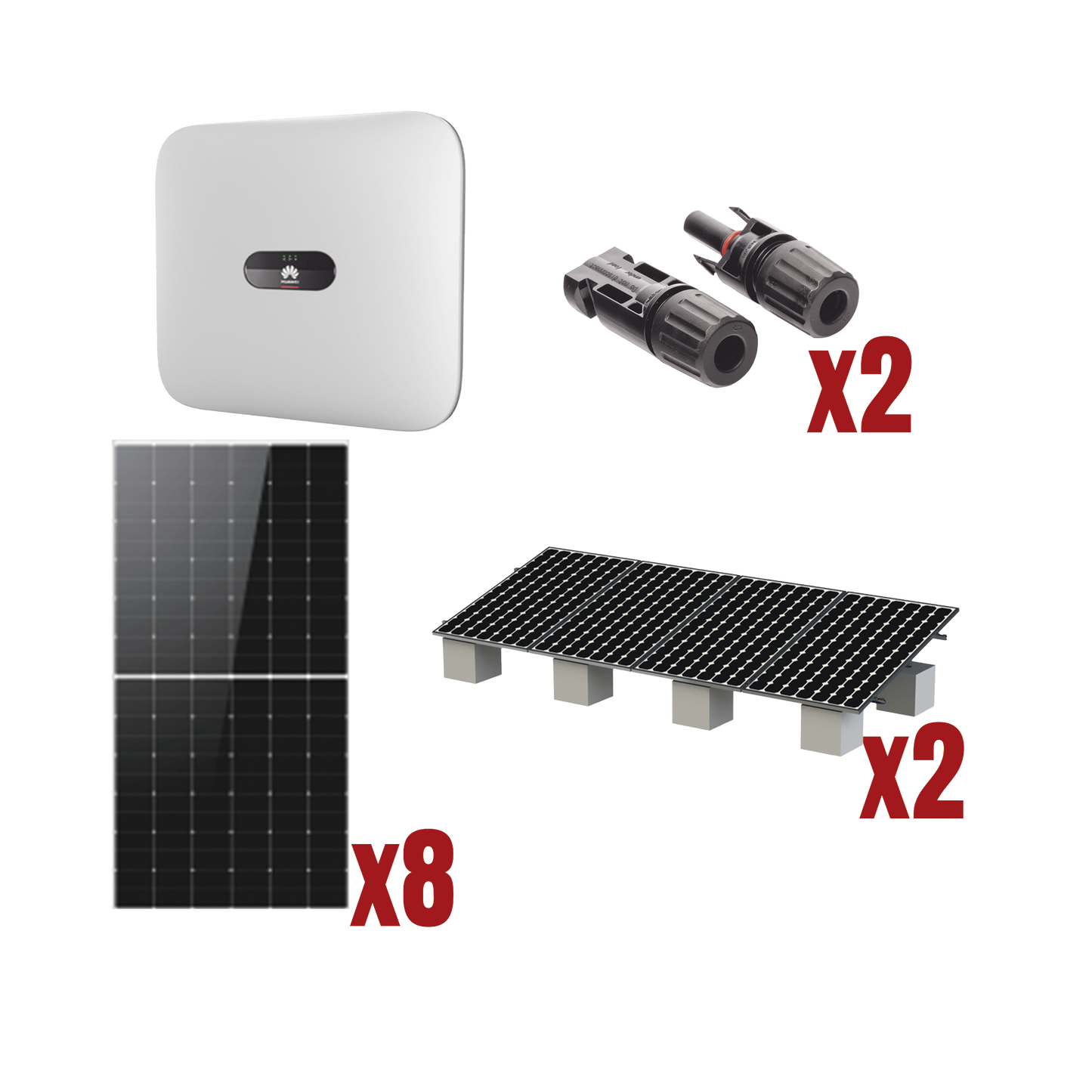 Kit Solar Interconexion  / 4 kW  220Vca / Inversor HUAWEI/ Montaje Incluido